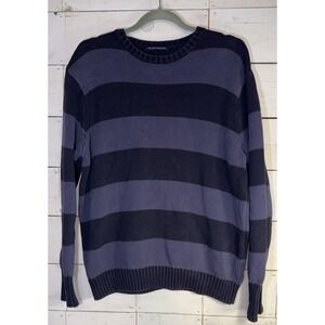 Brandy Melville Brianna Blue/purple Striped Pullover Sweater One Size Women's